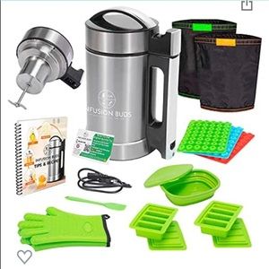 NIB Infusion Buds machine + accessories. Bundle includes everything photoed.